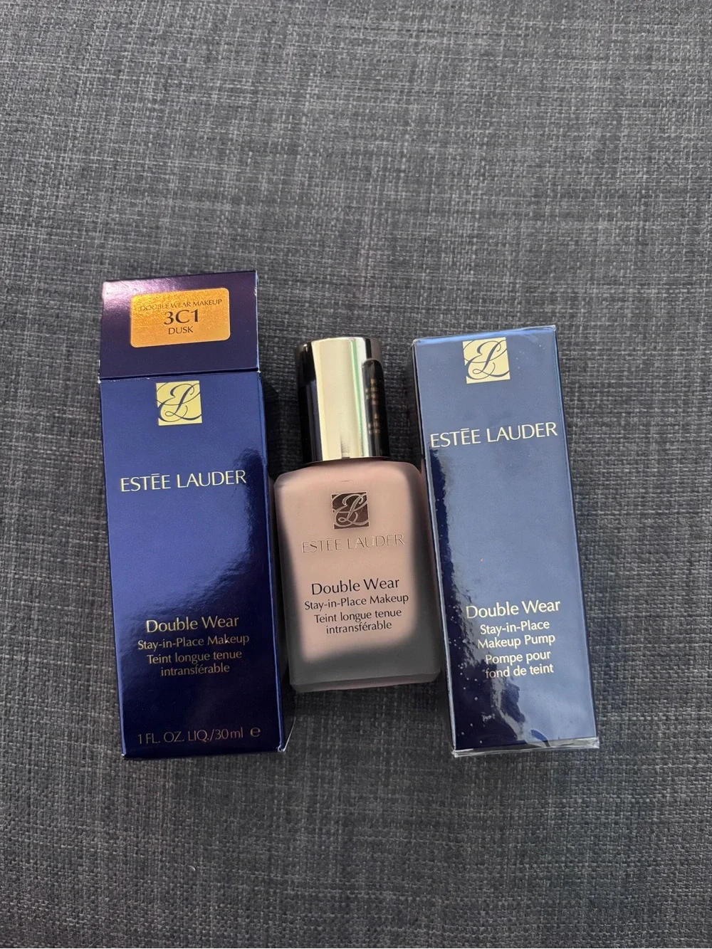 NEW Estée Lauder Double Wear Foundation - Beige (3C1 Dusk) with PUMP